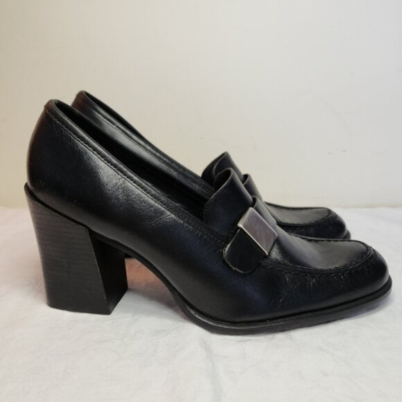 Principles black high heel loafers - Picture 2 of 4